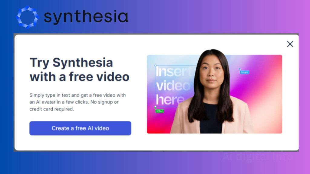 best AI video generator synthesia